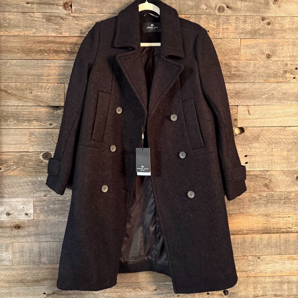 Andrew Marc Regine Boucle Wool Blend Coat NWT Size S